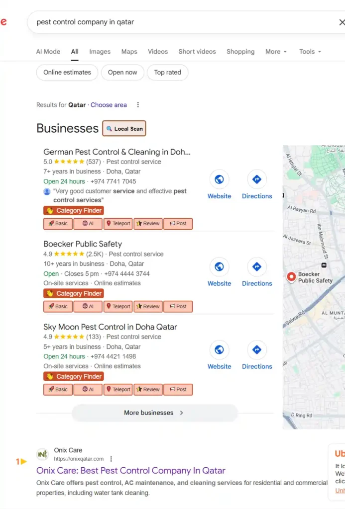 Ranked Client website on first position on Serp by Ajmal ek
